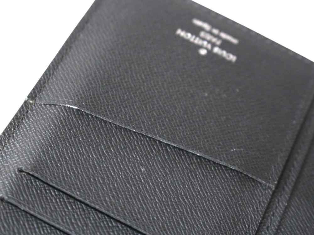 LOUIS VUITTON Portefeuille Brazza Damier Graphite Black Bi fold Long Wallet
